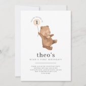 Invitation à l'anniversaire de l'ours (Devant)