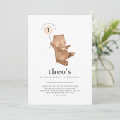 Invitation à l'anniversaire de l'ours (Debout devant)