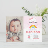 Invitation à l'anniversaire de l'ours arc-en-ciel (Debout devant)