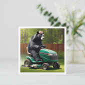 Invitation à l'anniversaire de l'ours, ours sur l' (Debout devant)