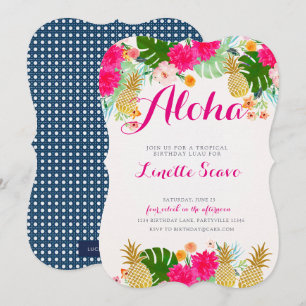 Invitation à l'anniversaire de Luau
