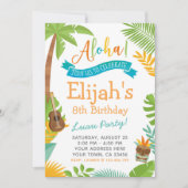 Invitation à l'anniversaire de Luau (Devant)