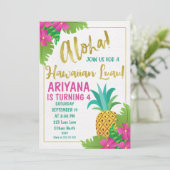 Invitation à l'anniversaire de Luau (Debout devant)