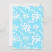 Invitation à l'anniversaire de Luau (Dos)