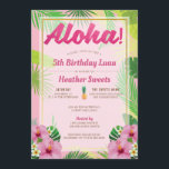 Invitation à l'anniversaire de Luau Kid<br><div class="desc">Si vous avez besoin de couleurs personnalisées ou d'aide pour créer votre design,  n'hésitez pas à me contacter à zazzlepartydepot@gmail.com. J'ai hâte d'entendre vos nouvelles !</div>