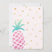 Invitation à l'anniversaire de Luau Tropical ou to (Dos)