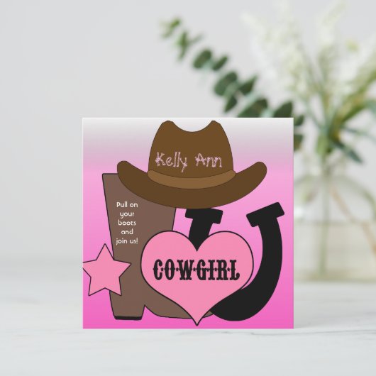 Invitation à l'anniversaire de Lucky Horseshoe (Debout devant)