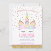 Invitation à l'anniversaire de l'Unicorn (Devant)