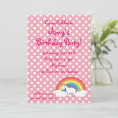 Invitation à l'anniversaire de l'Unicorne (Debout devant)