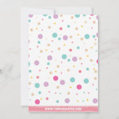 Invitation à l'anniversaire de Macaroon (Dos)