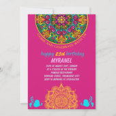 Invitation à l'anniversaire de Mandala (Devant)