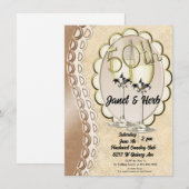 Invitation à l'anniversaire de mariage de 50 ans (Devant / Derrière)