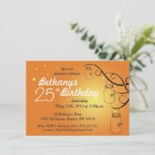 Invitation à l'anniversaire de Mason Jar dans les  (Debout devant)