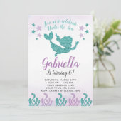 Invitation à l'anniversaire de Mermaid (Debout devant)