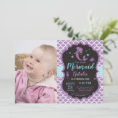 Invitation à l'anniversaire de Mermaid sous le Sea (Debout devant)