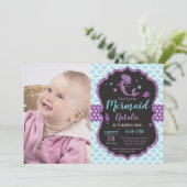 Invitation à l'anniversaire de Mermaid sous le Sea (Debout devant)
