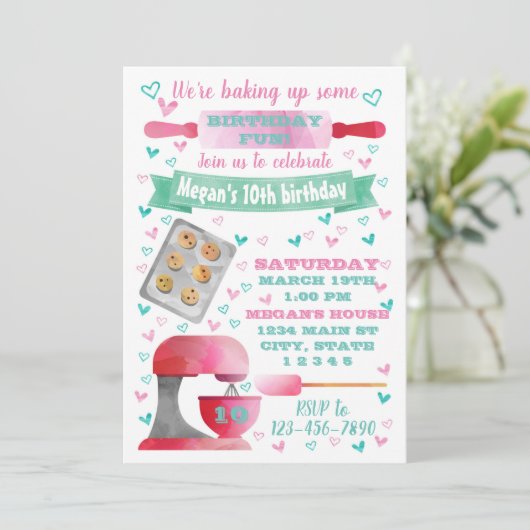 Invitation à l'anniversaire de naissance (Debout devant)