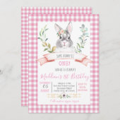 invitation à l'anniversaire de naissance de bunny (Devant / Derrière)