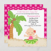 Invitation à l'anniversaire de naissance de la fil (Devant / Derrière)