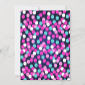 Invitation à l'anniversaire de Neon Glow dans le i (Dos)