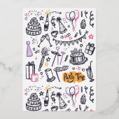 Invitation à l'anniversaire de neuf ans (Verso)