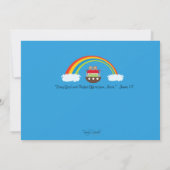 Invitation à l'anniversaire de Noah's Ark (Dos)