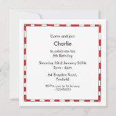 Invitation à l'anniversaire de Noé (Dos)