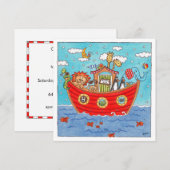 Invitation à l'anniversaire de Noé (Devant / Derrière)