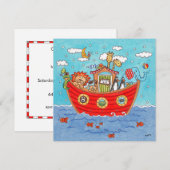 Invitation à l'anniversaire de Noé (Devant / Derrière)