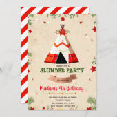 Invitation à l'anniversaire de Noël (Devant / Derrière)