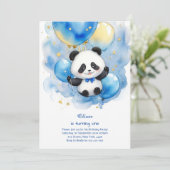 Invitation à l'anniversaire de Panda (Debout devant)