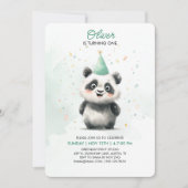 Invitation à l'anniversaire de Panda (Devant)