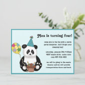 Invitation à l'anniversaire de Panda Bear (Debout devant)