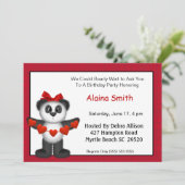 Invitation à l'anniversaire de Panda Bear (Debout devant)