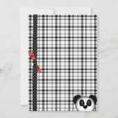 Invitation à l'anniversaire de Panda Bear (Dos)