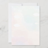 Invitation à l'anniversaire de papillon modifiable (Dos)