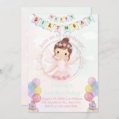 Invitation à l'anniversaire de papillon modifiable (Devant / Derrière)