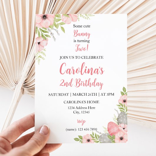 Invitation à l'anniversaire de Pâques