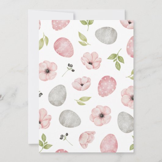 Invitation à l'anniversaire de Pâques (Dos)