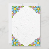 Invitation à l'anniversaire de Pâques, Invitation  (Dos)