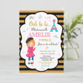 Invitation à l'anniversaire de Paris Fille Eiffel  (Debout devant)
