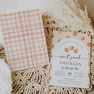 Invitation à l'anniversaire de Peach   Poche aquar