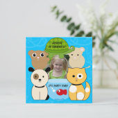 Invitation à l'anniversaire de Pet Lover (Debout devant)