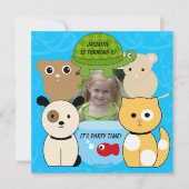 Invitation à l'anniversaire de Pet Lover (Devant)