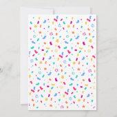 Invitation à l'anniversaire de Pinata Balloons (Dos)