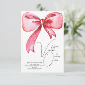 Invitation à l'anniversaire de Pink Bow (Debout devant)