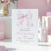 Invitation à l'anniversaire de Pink Bow