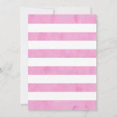 Invitation à l'anniversaire de Pink Gold Safari (Dos)