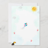 Invitation à l'anniversaire de plage (Dos)