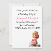 Invitation à l'anniversaire de poupée (Dos)